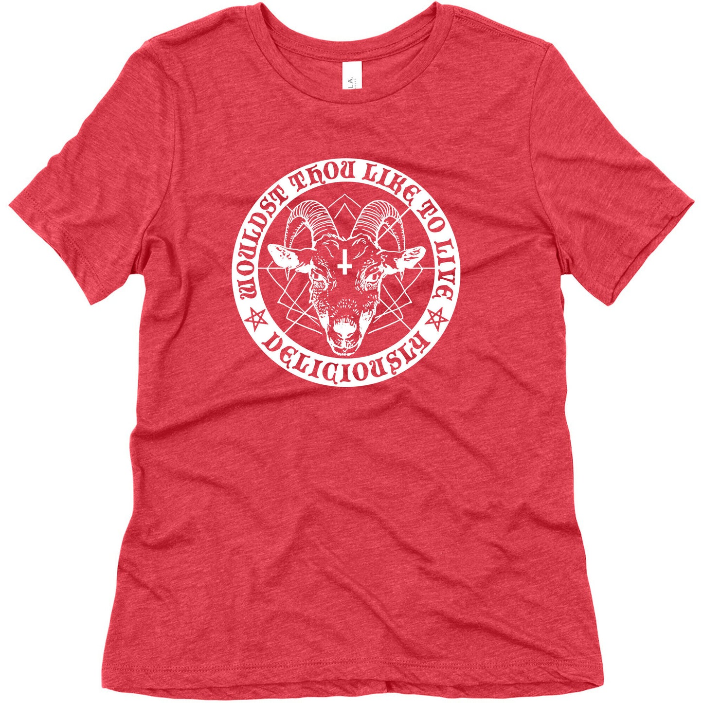 Black Philip: Wouldst Thou Like To Live Deliciously Women's Triblend Tee