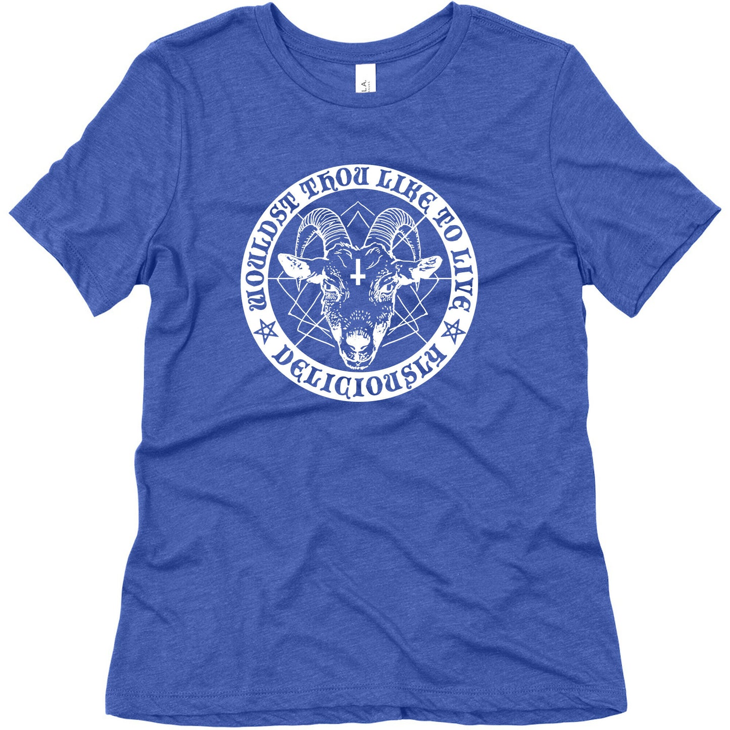 Black Philip: Wouldst Thou Like To Live Deliciously Women's Triblend Tee