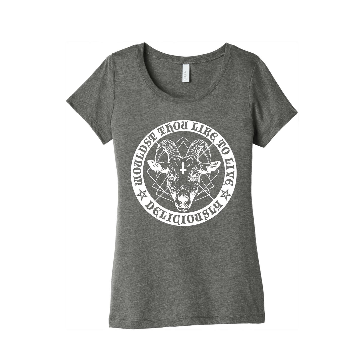 Black Philip: Wouldst Thou Like To Live Deliciously Women's Triblend Tee