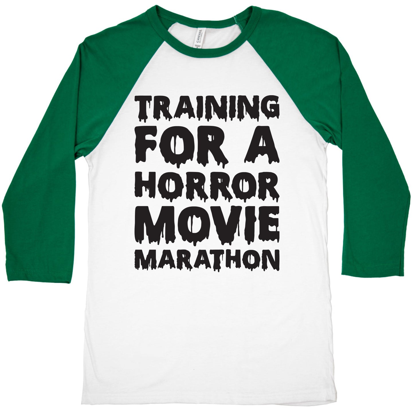 Training For A Horror Movie Marathon Baseball Tee