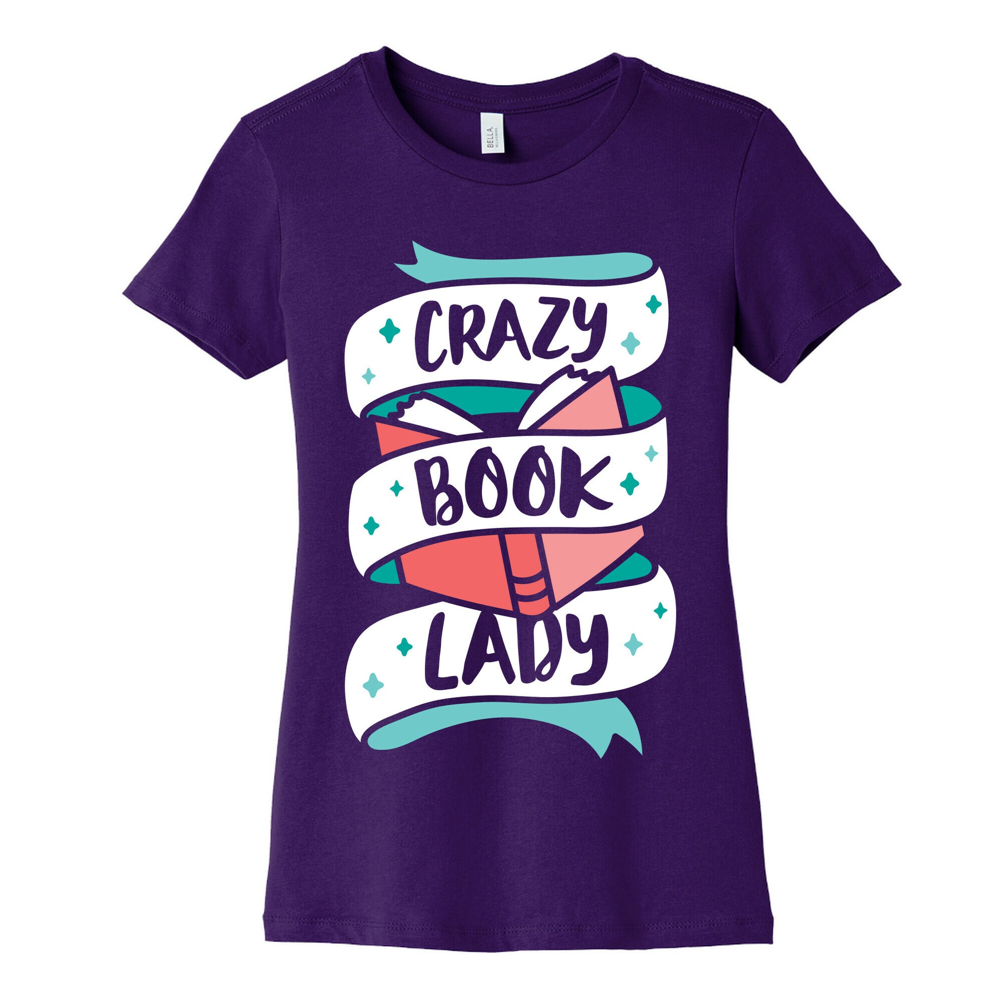 Crazy Book Lady Women's Cotton Tee