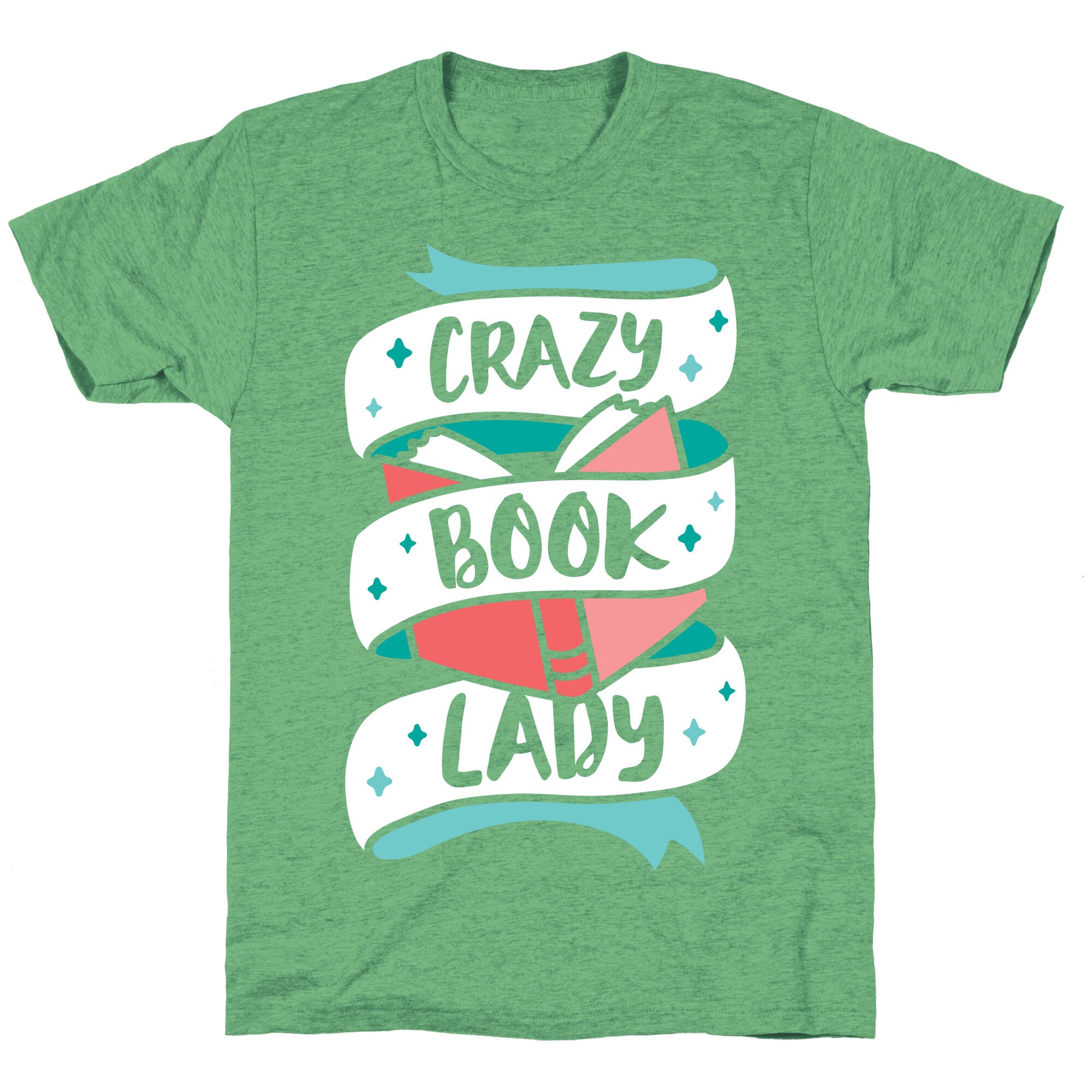 Crazy Book Lady Unisex Triblend Tee