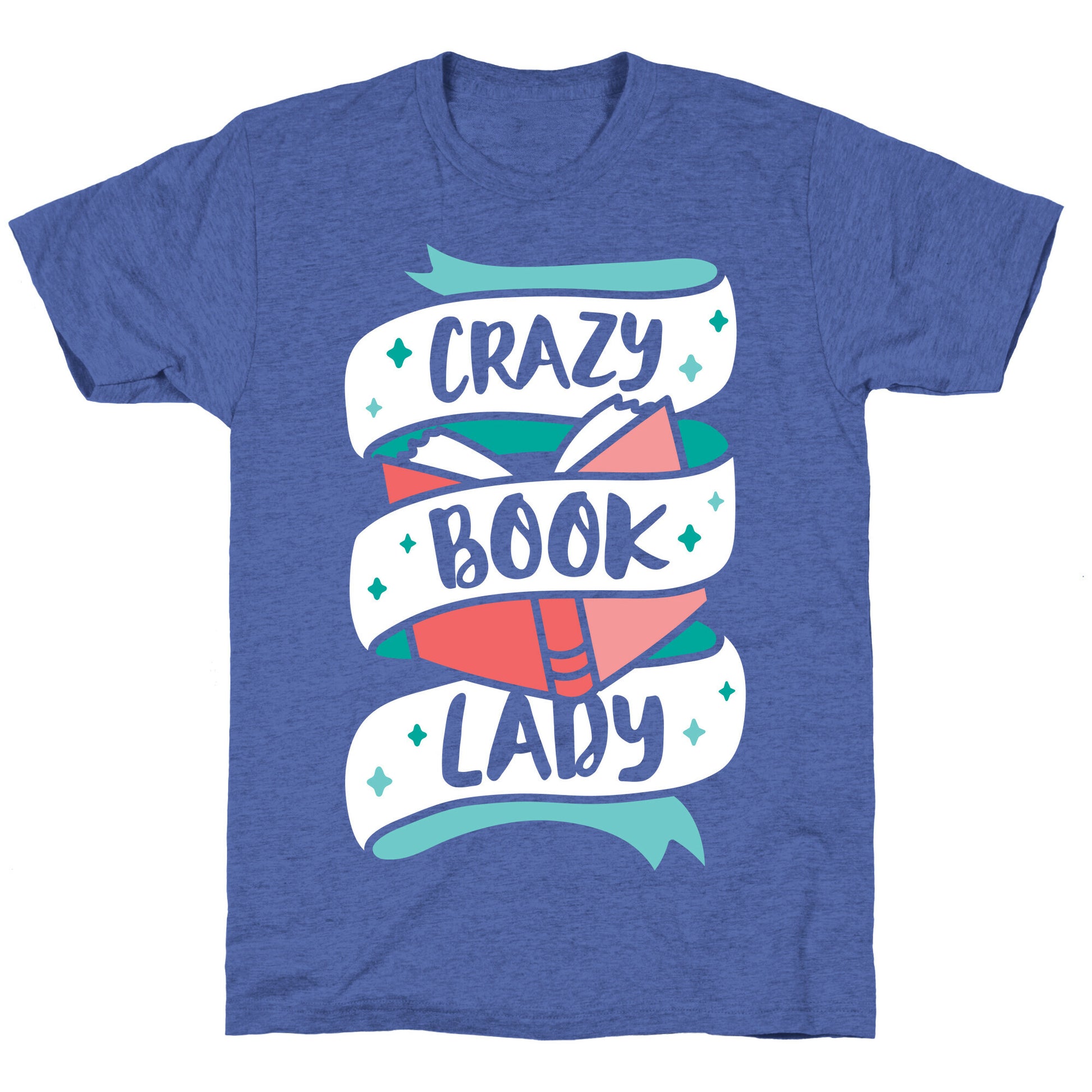 Crazy Book Lady Unisex Triblend Tee
