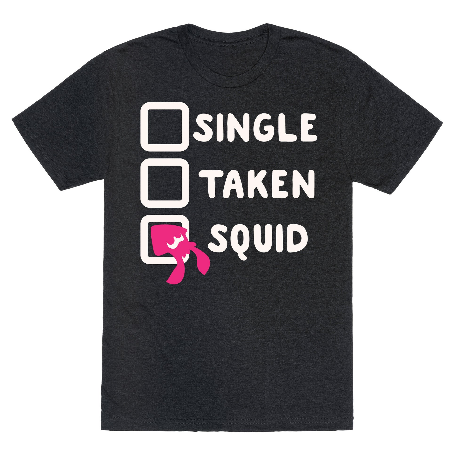 Single Taken Squid White Print Unisex Triblend Tee