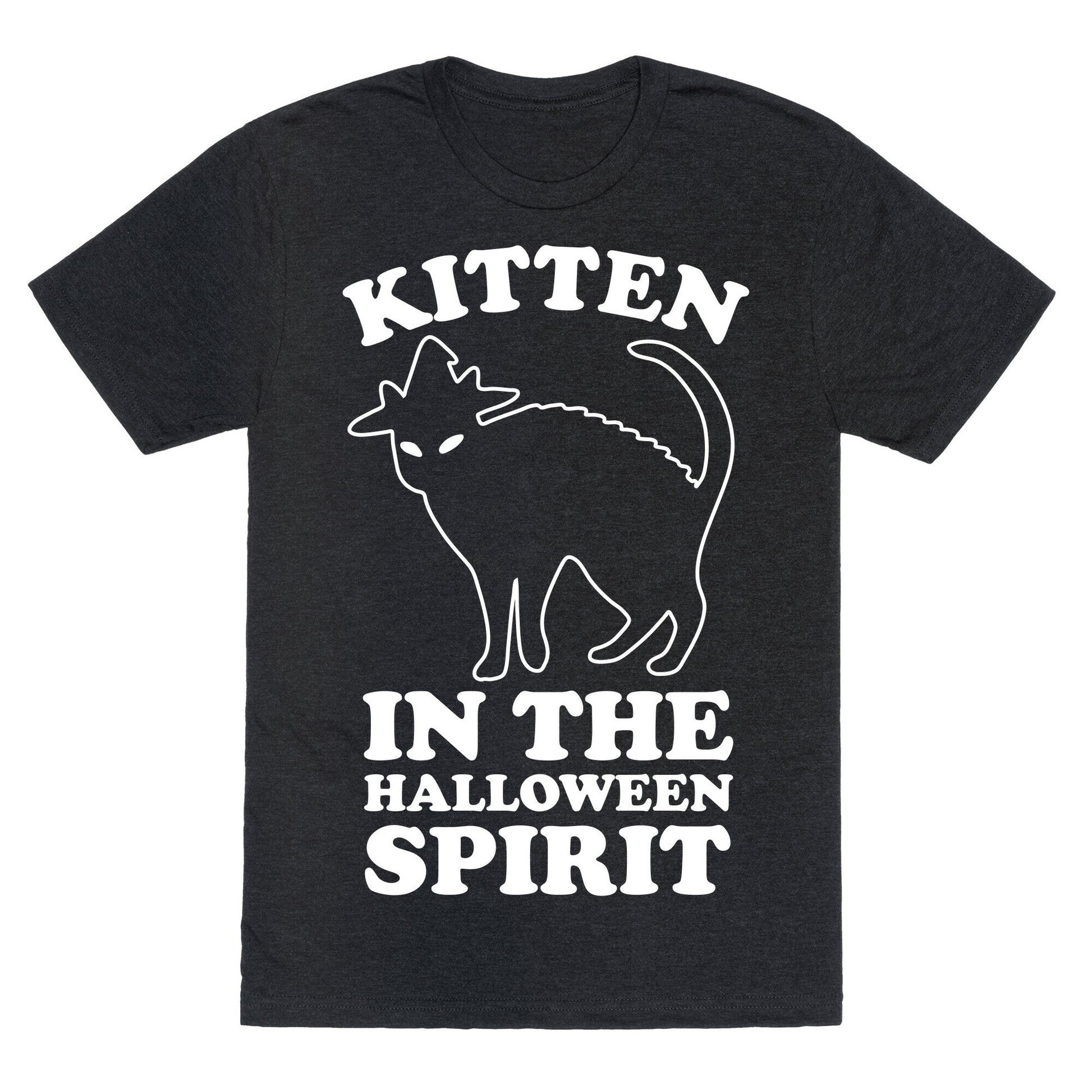 Kitten In The Halloween Spirit Unisex Triblend Tee