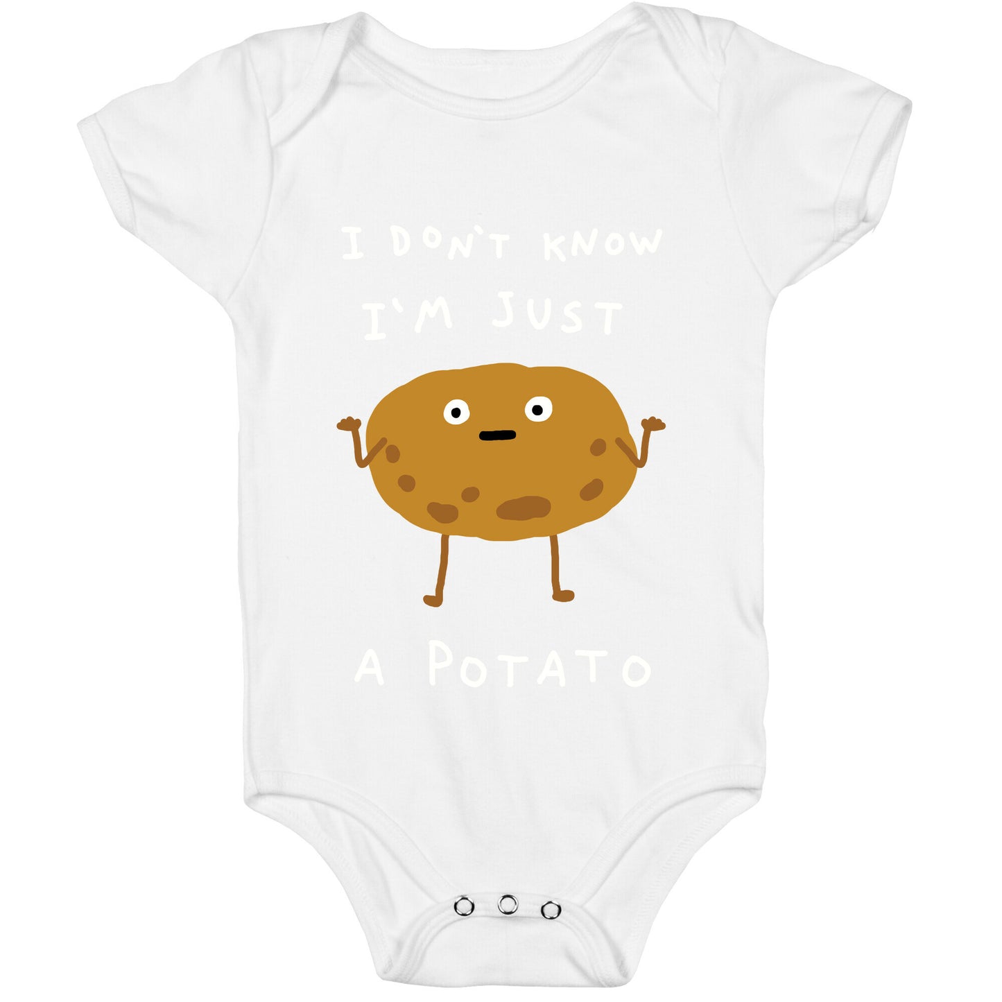 I Don't Know I'm Just A Potato Baby One Piece