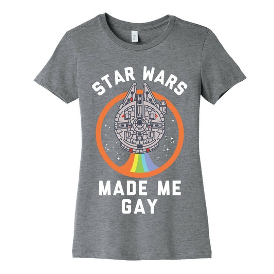Star Wars Made Me Gay Womens Cotton Tee