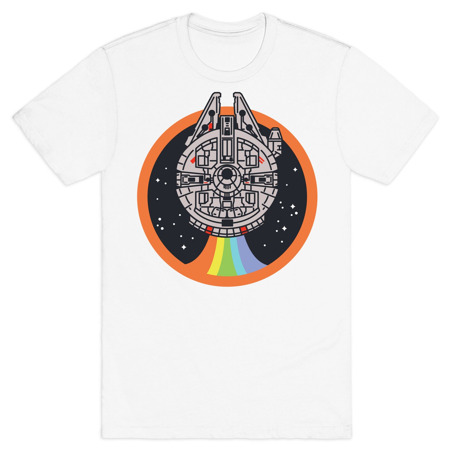 Retro Rainbow Falcon T-Shirt