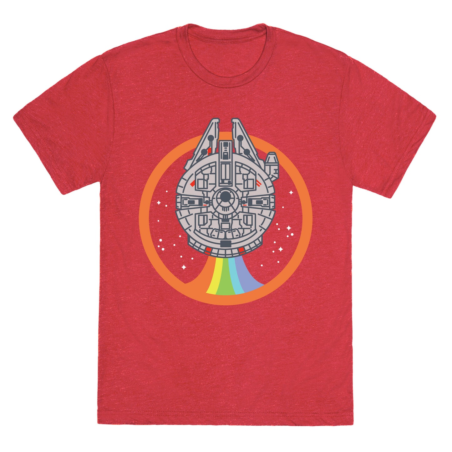 Retro Rainbow Falcon Unisex Triblend Tee