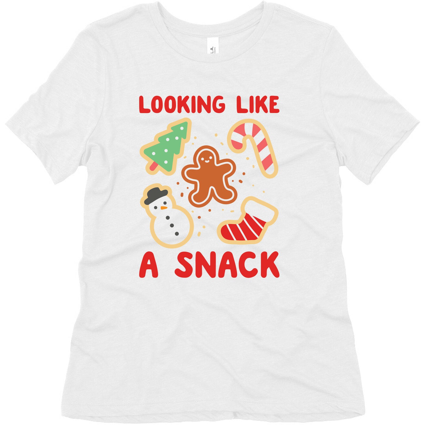 Looking Like A Snack Christmas Cookies Women's Triblend Tee