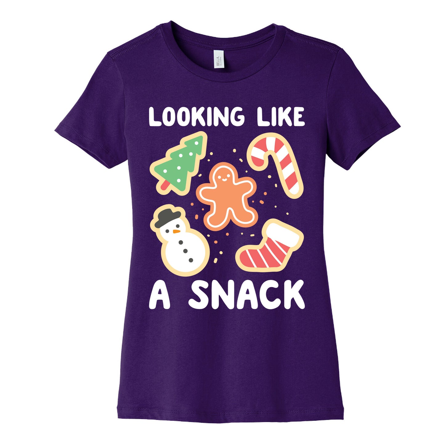 Looking Like A Snack Christmas Cookies Women's Cotton Tee