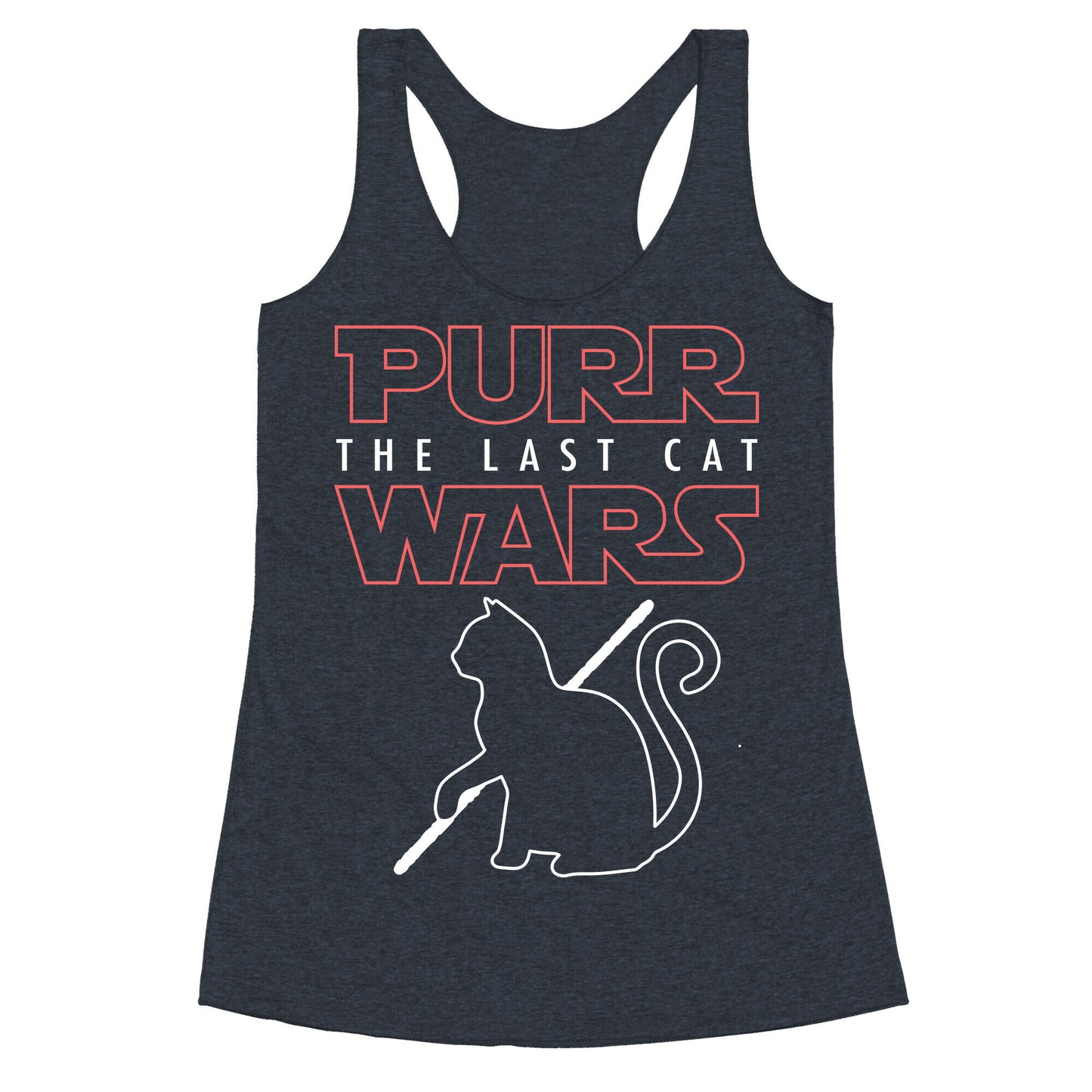 Purr Wars: The Last Cat Racerback Tank