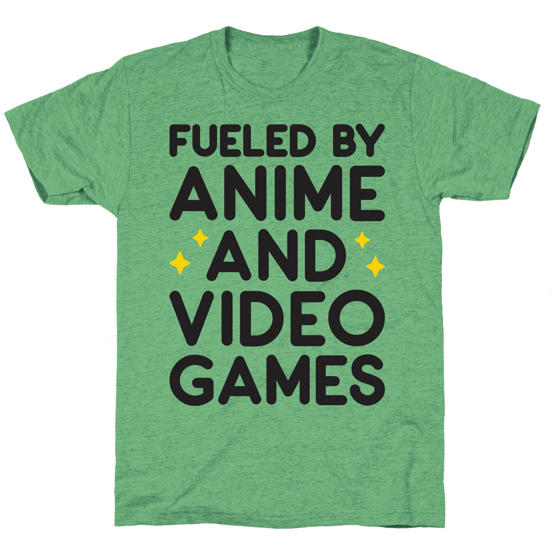 Fueled By Anime And Video Games Unisex Triblend Tee