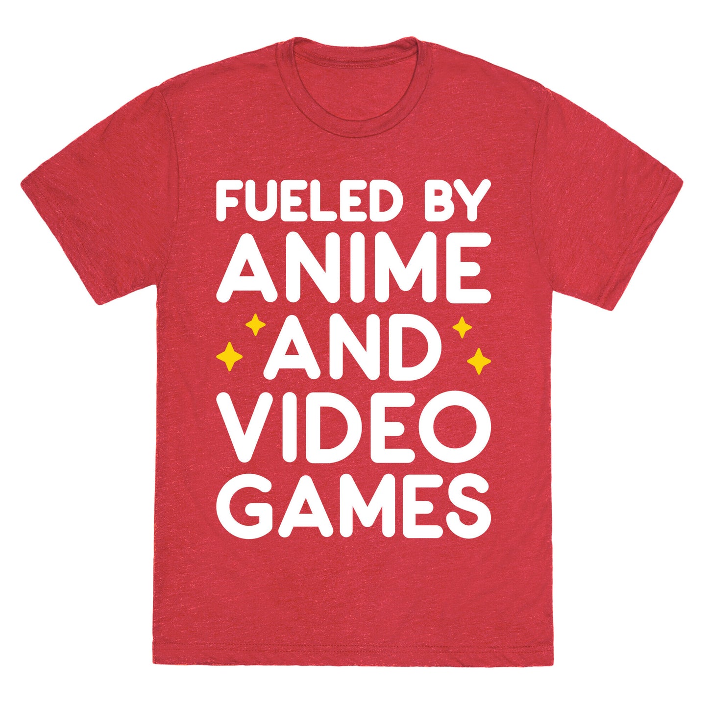 Fueled By Anime And Video Games Unisex Triblend Tee