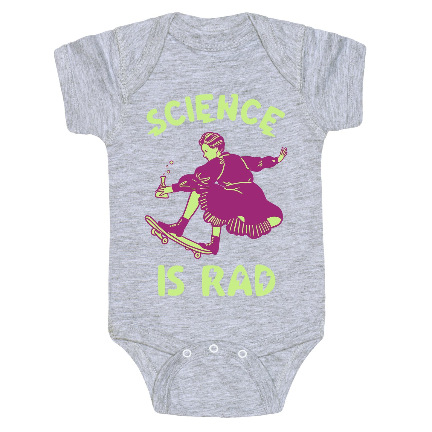 Science Is Rad (Marie Curie) Baby One Piece