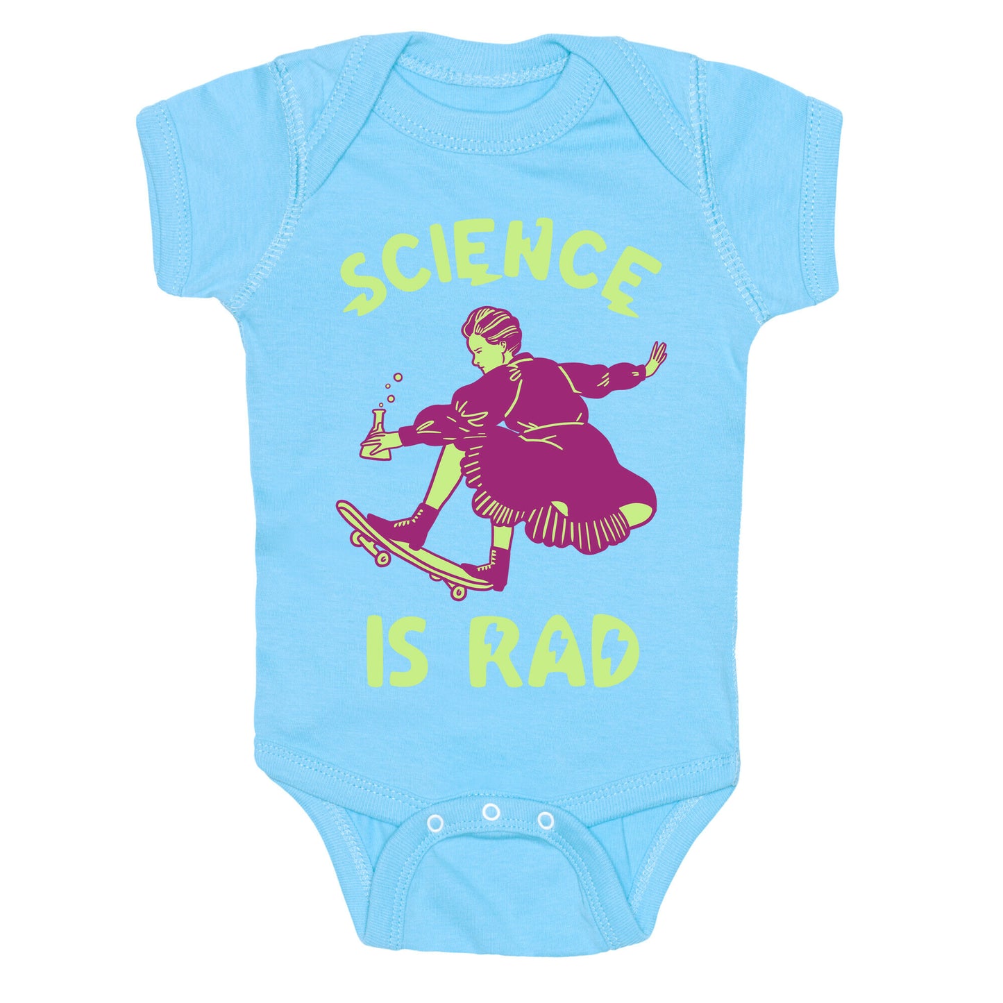 Science Is Rad (Marie Curie) Baby One Piece