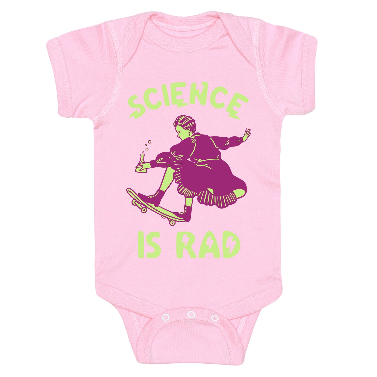 Science Is Rad (Marie Curie) Baby One Piece