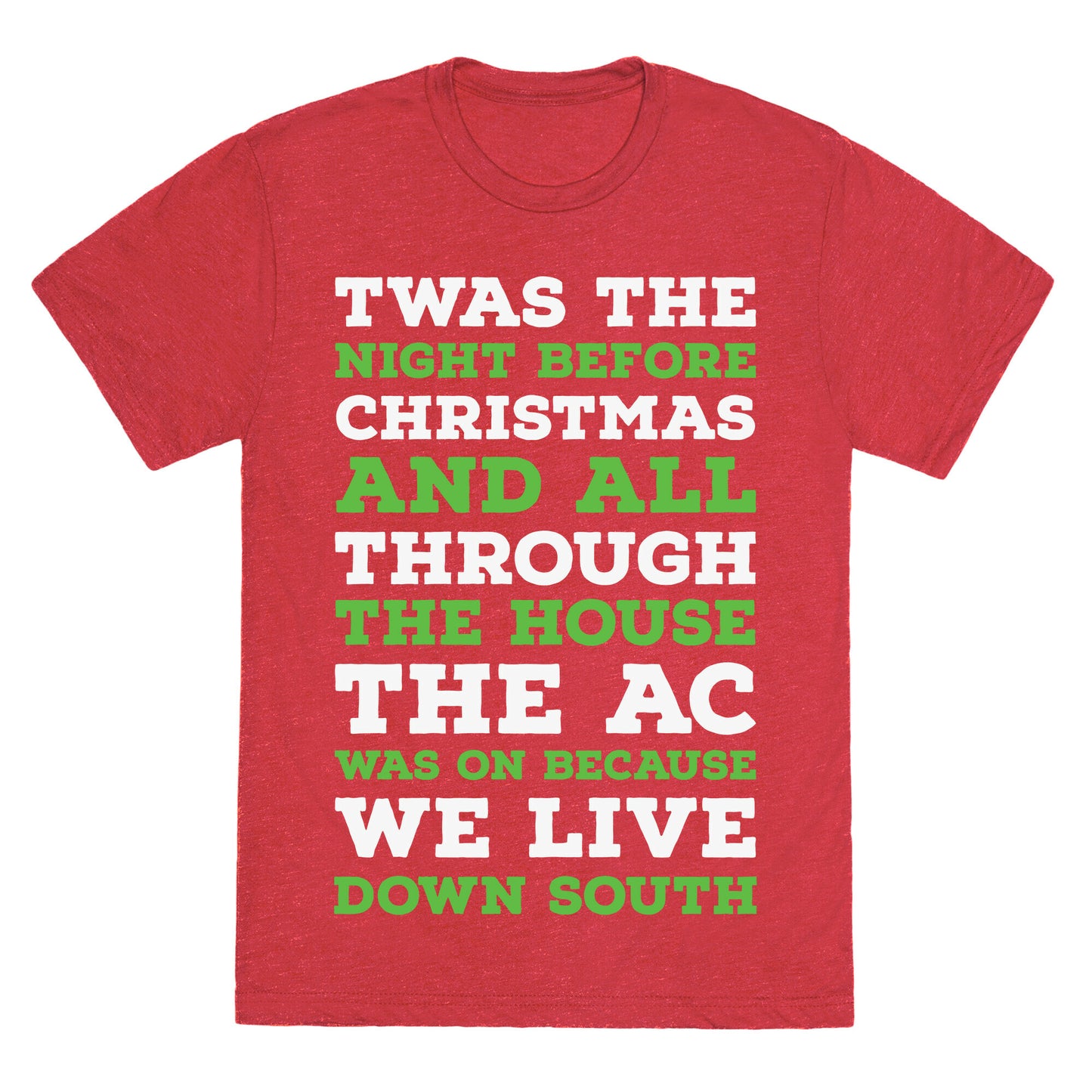 Twas The Night Before Christmas Unisex Triblend Tee