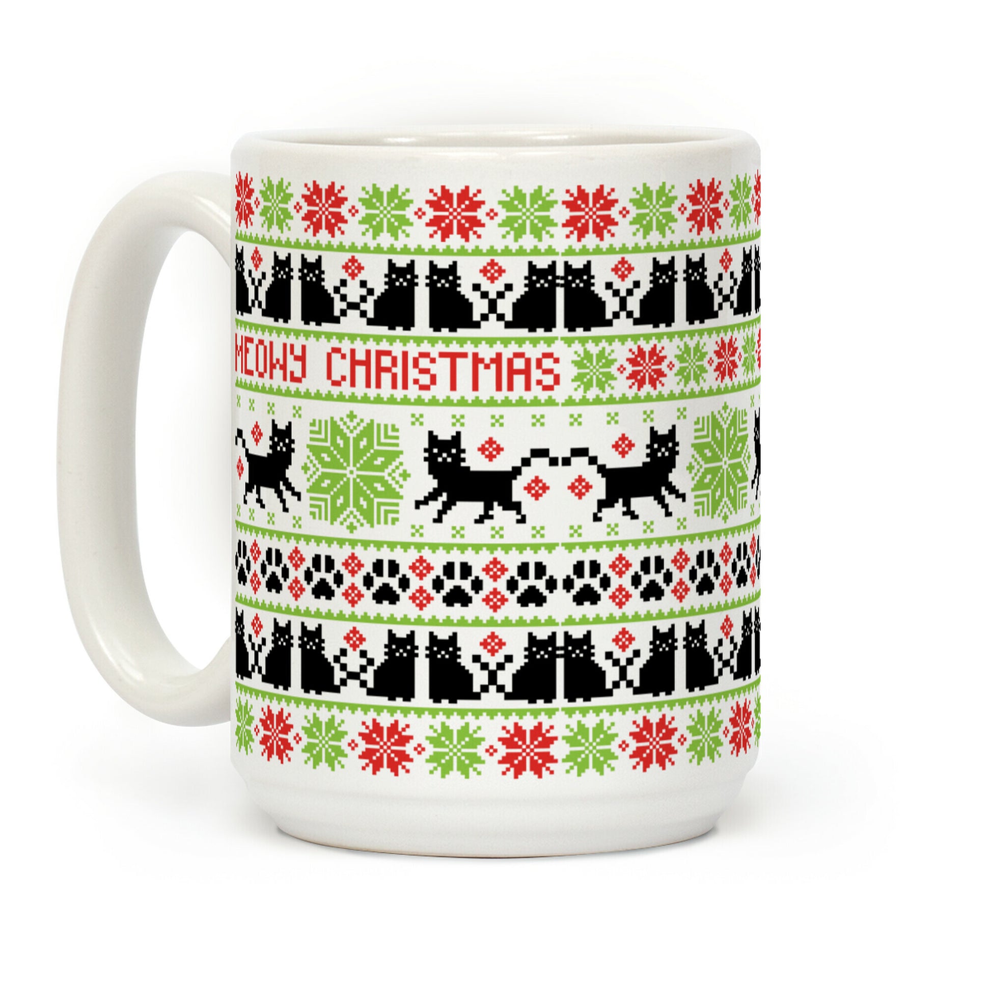 Meowy Christmas Coffee Mug