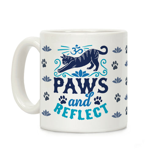 Paws And Reflect (Cat) Coffee Mug