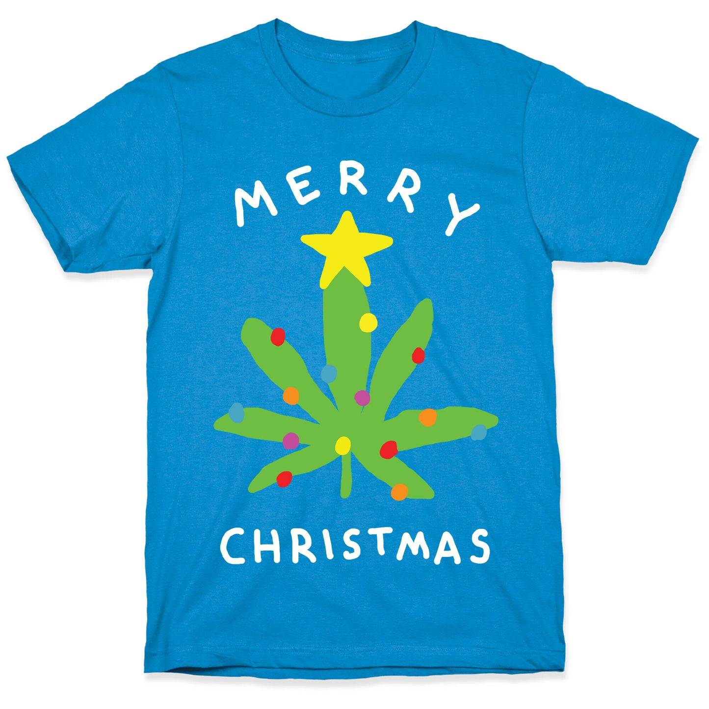 Merry Christmas Pot Leaf T-Shirt