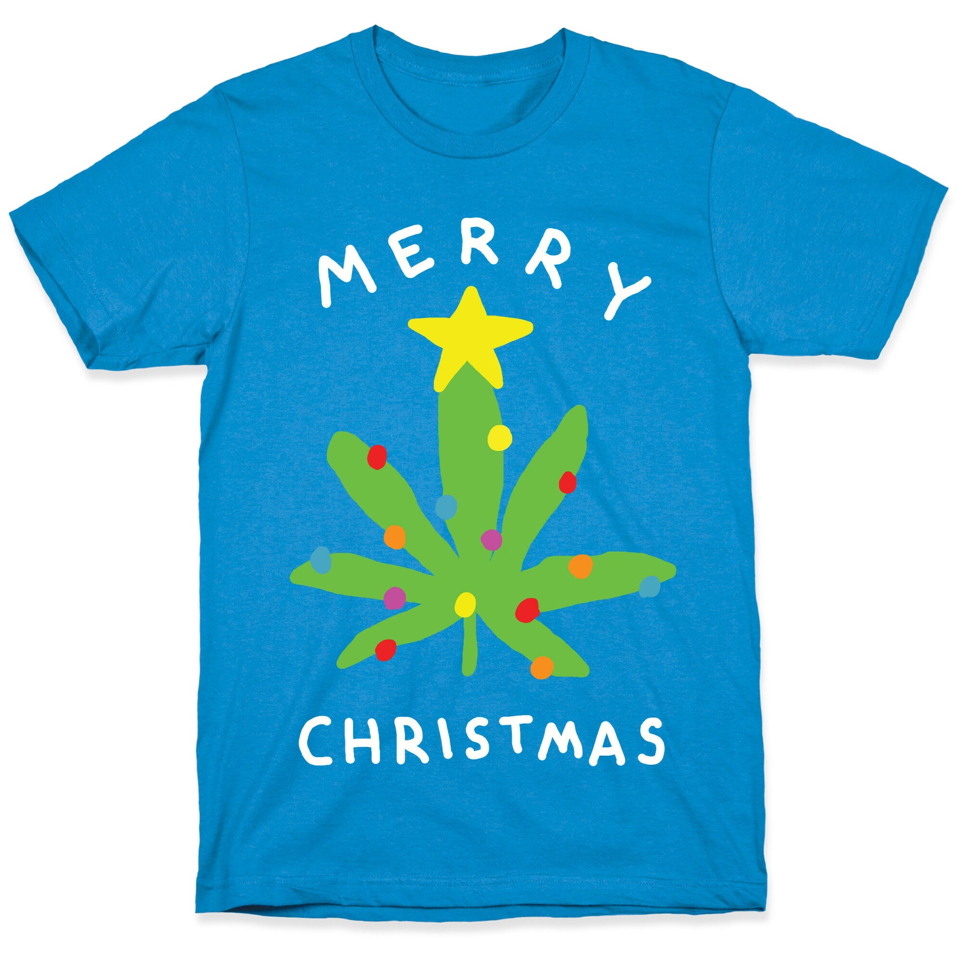 Merry Christmas Pot Leaf T-Shirt