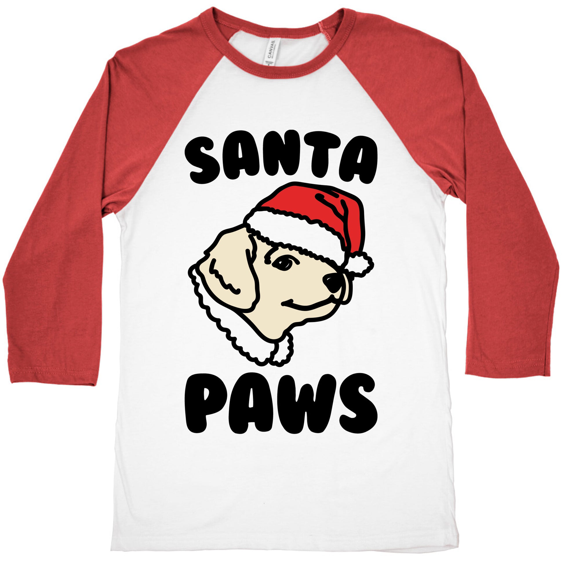 Santa Paws  Baseball Tee