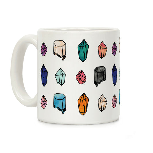 Watercolor Crystal Pattern Coffee Mug