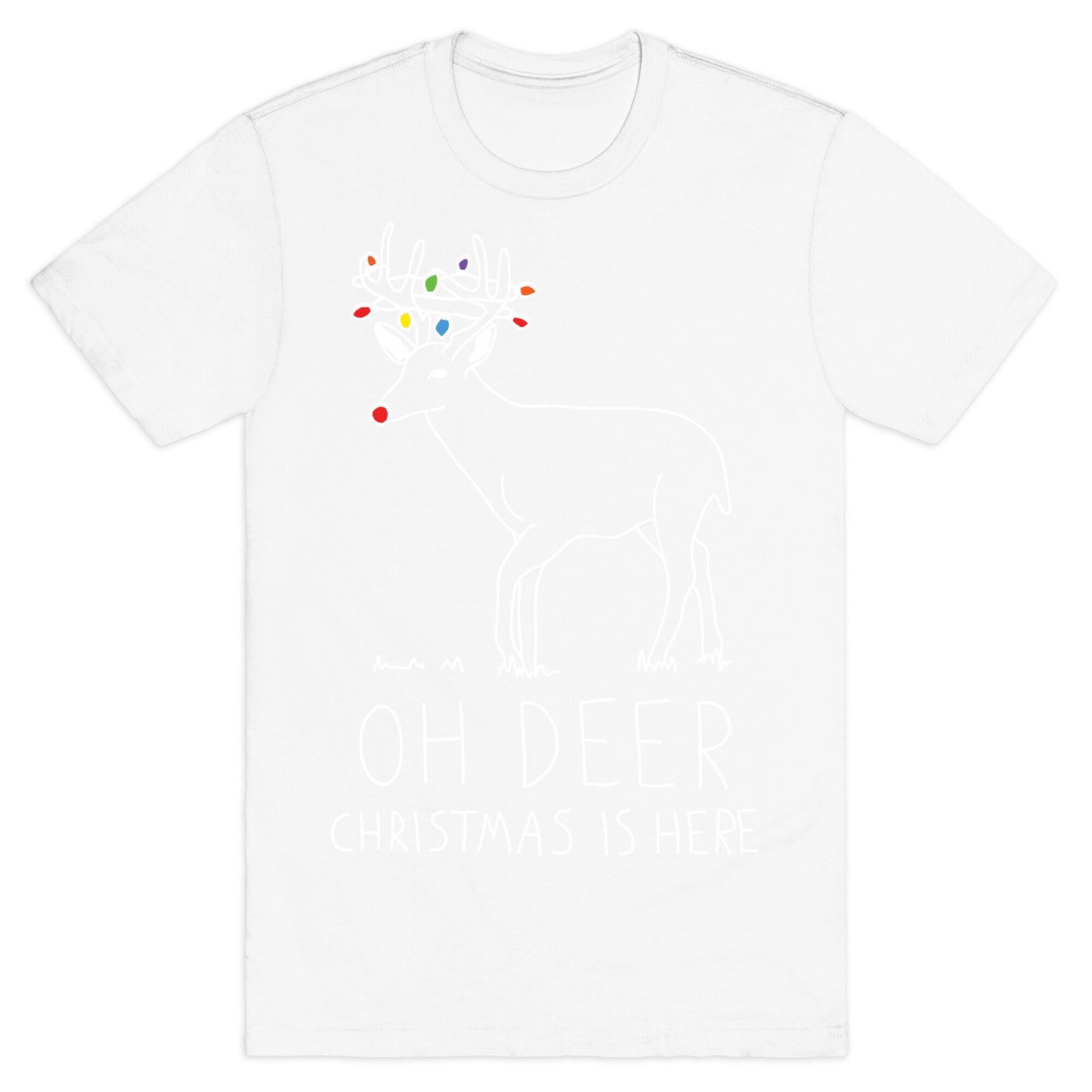 Oh Deer Christmas Is Here T-Shirt