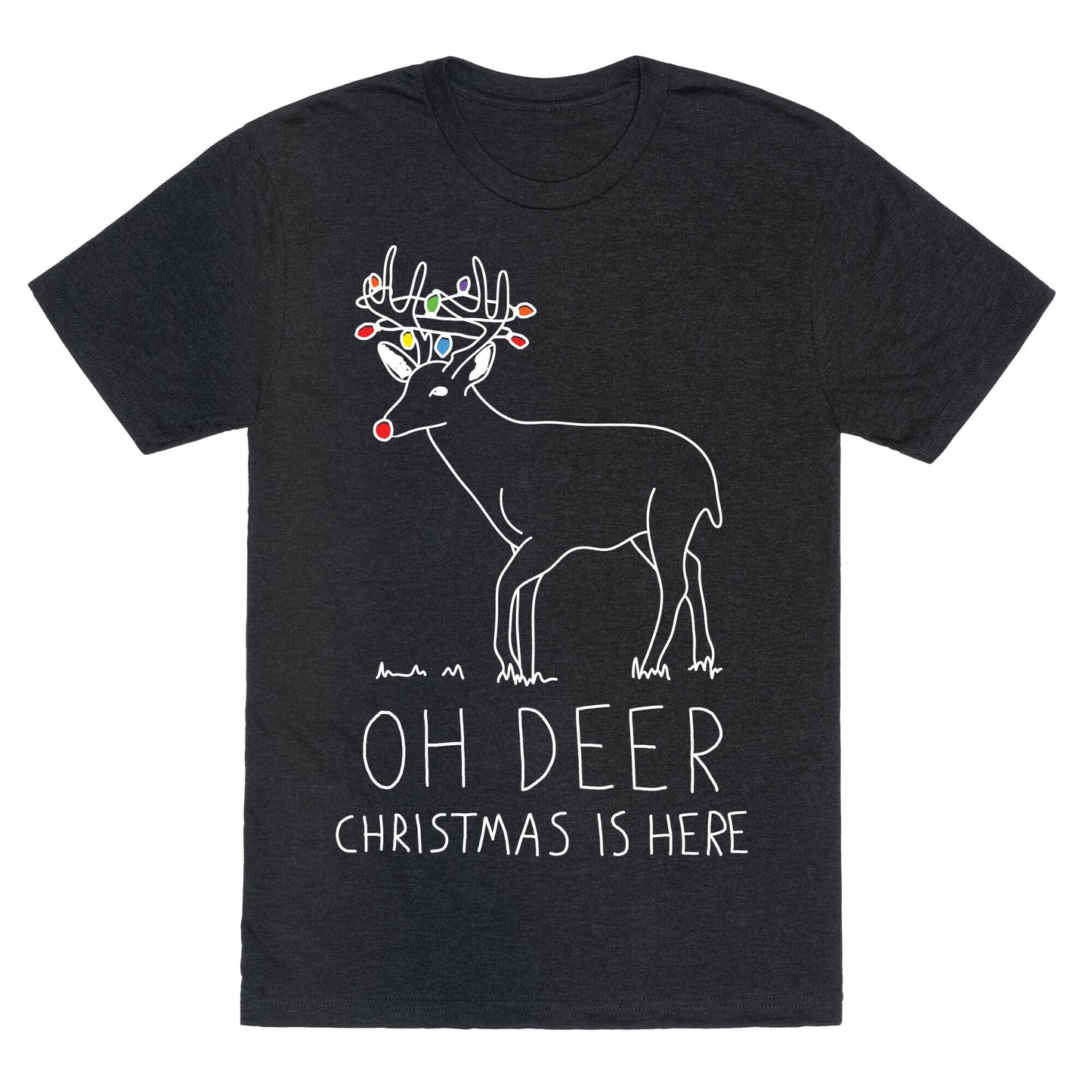 Oh Deer Christmas Is Here Unisex Triblend Tee
