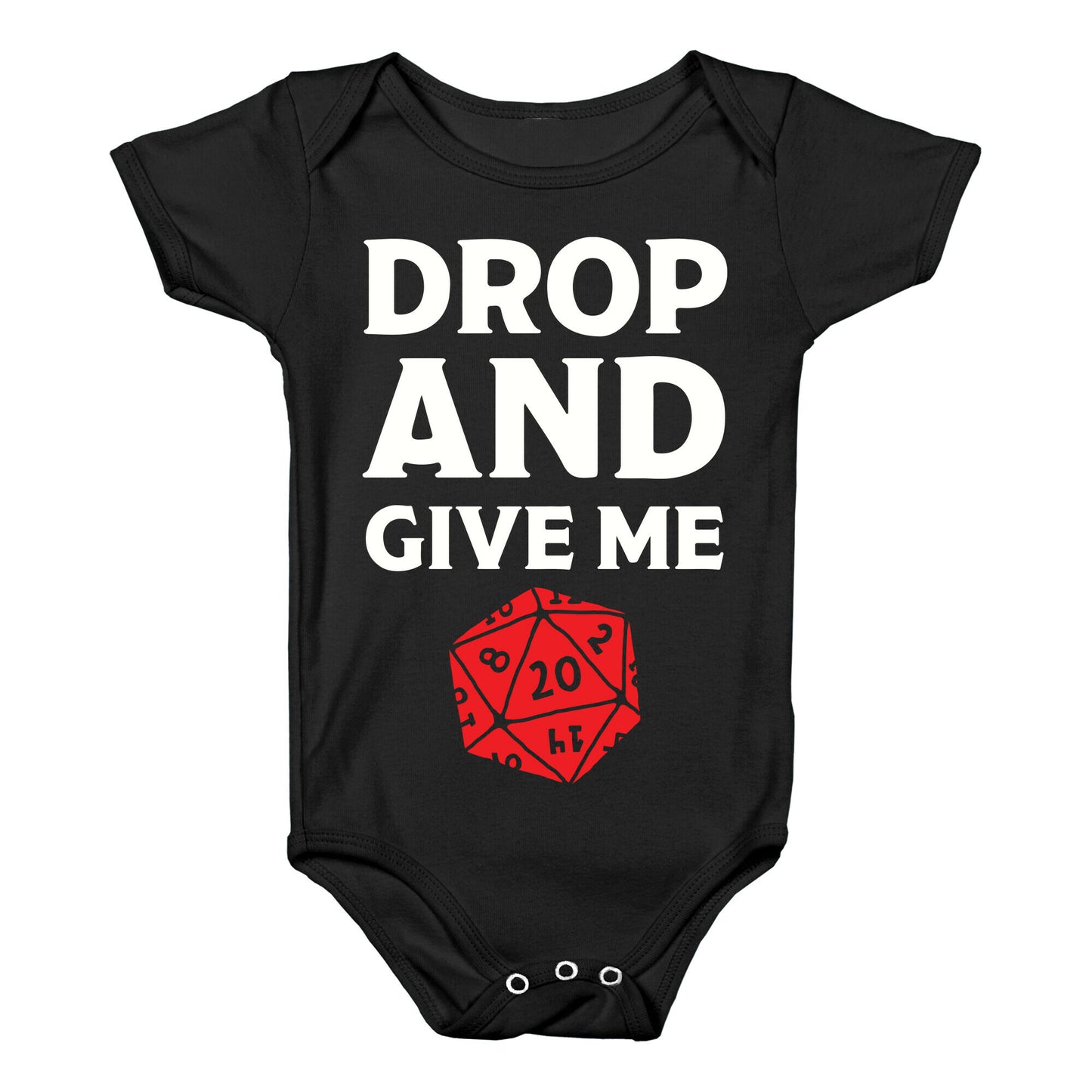 Drop And Give Me D20 Baby One Piece