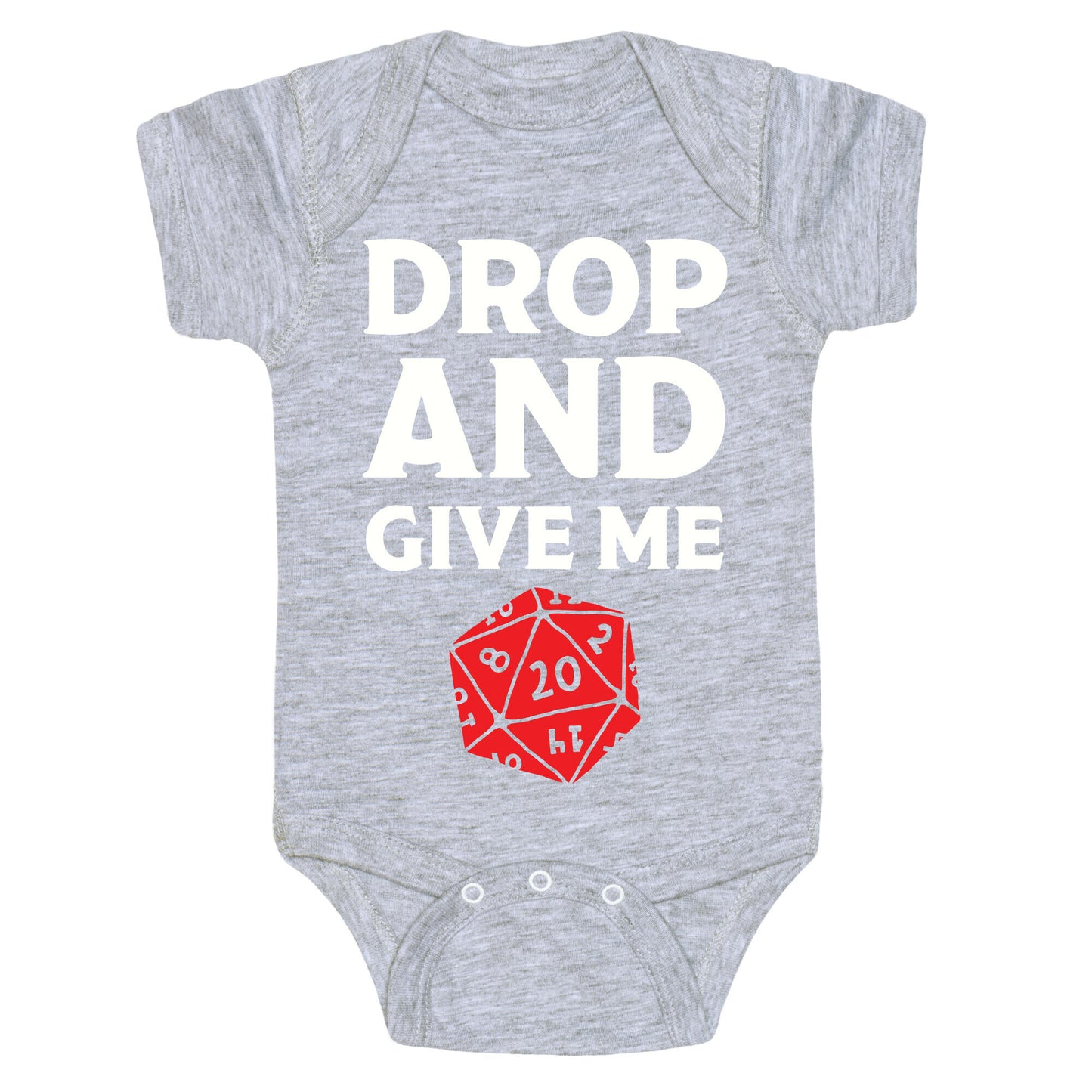 Drop And Give Me D20 Baby One Piece