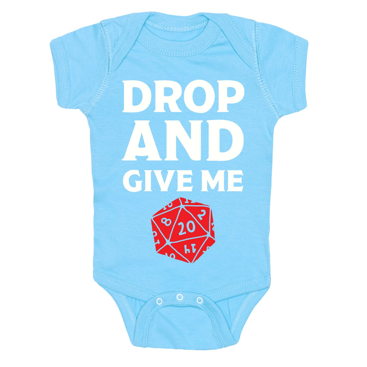 Drop And Give Me D20 Baby One Piece