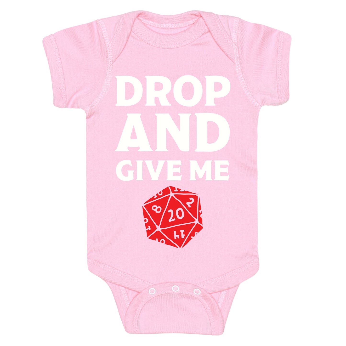Drop And Give Me D20 Baby One Piece