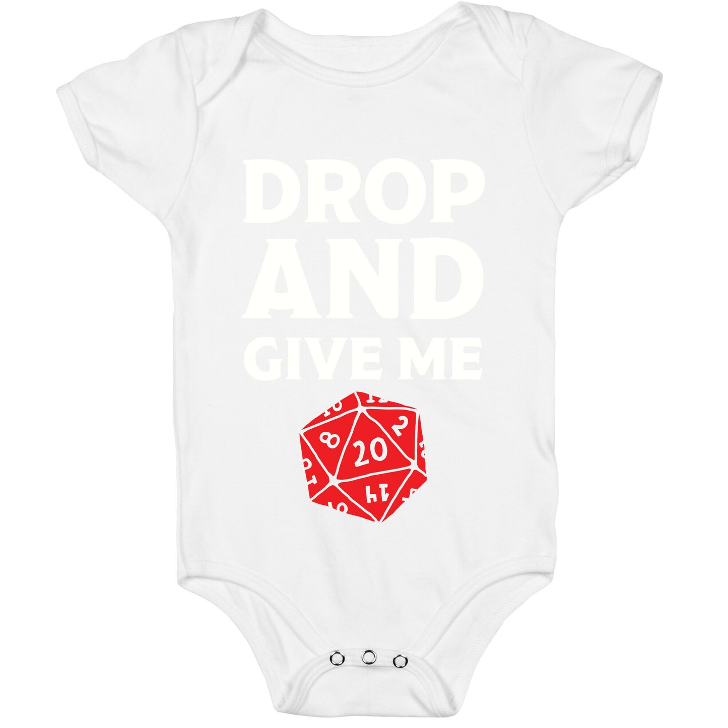 Drop And Give Me D20 Baby One Piece