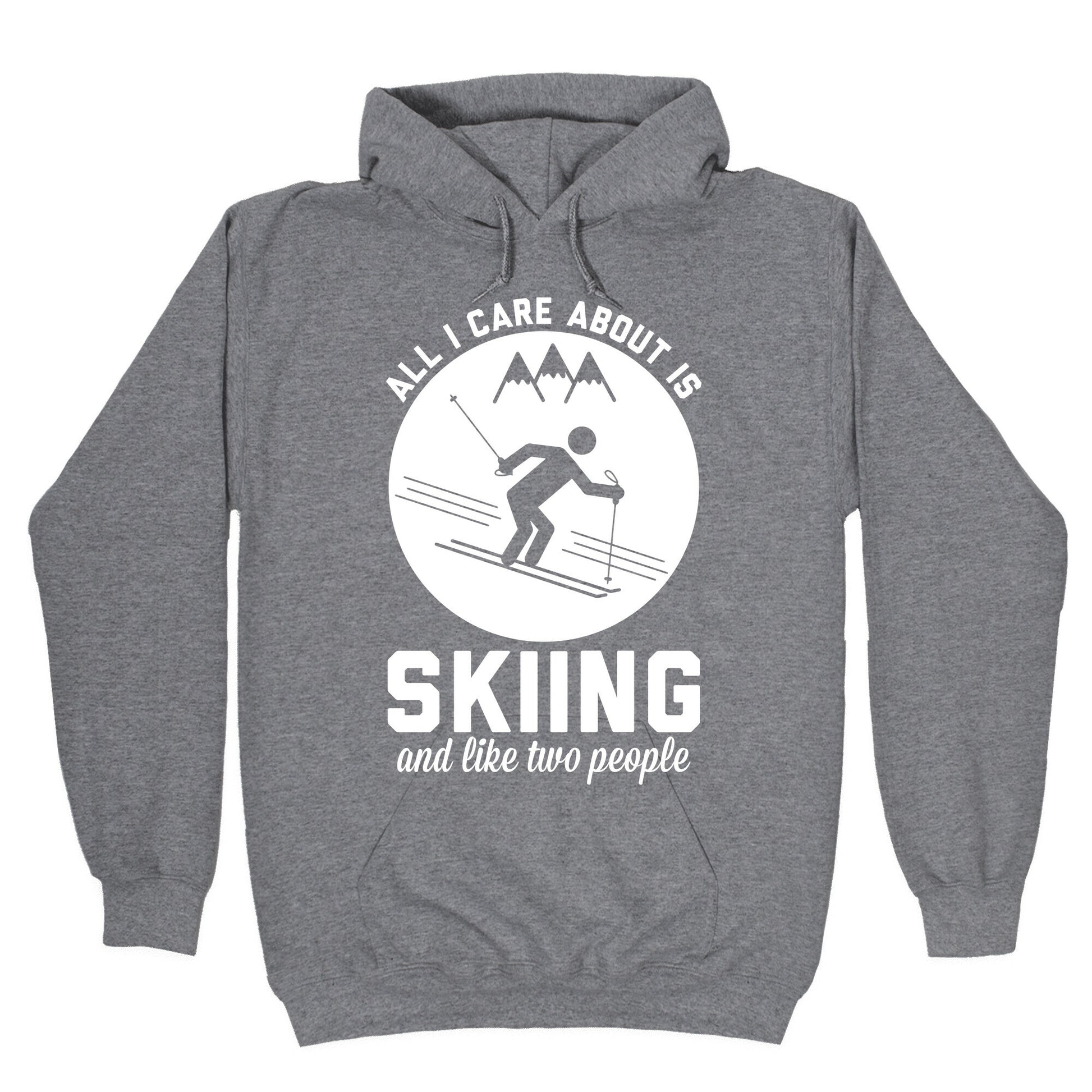 Skiing and Like Two People Hoodie