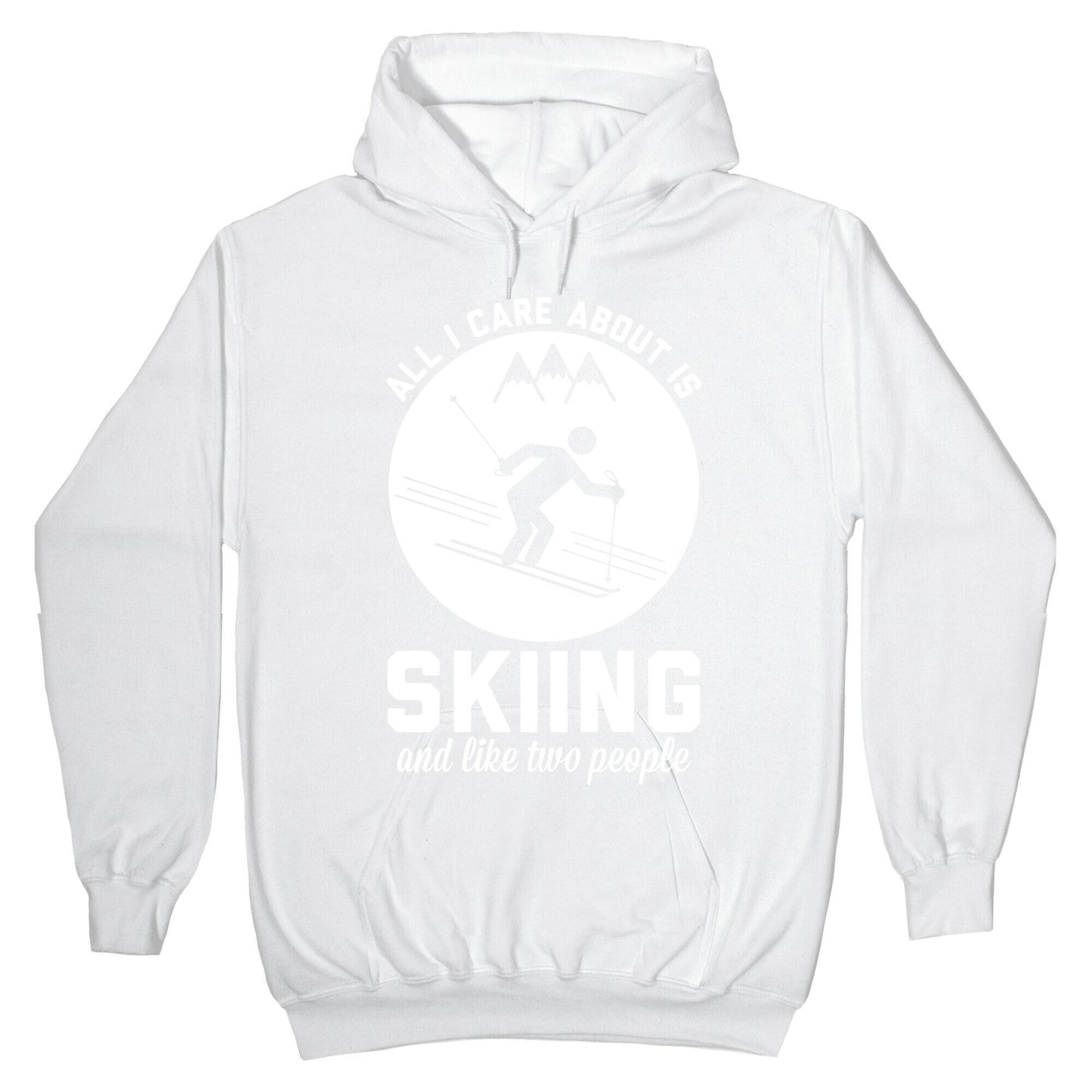 Skiing and Like Two People Hoodie