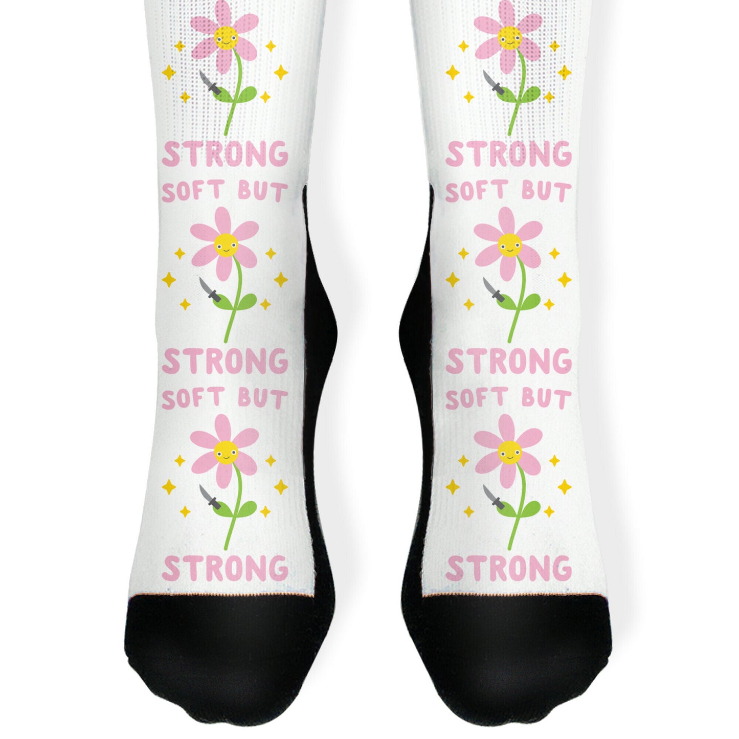 Soft But Strong Flower Socks