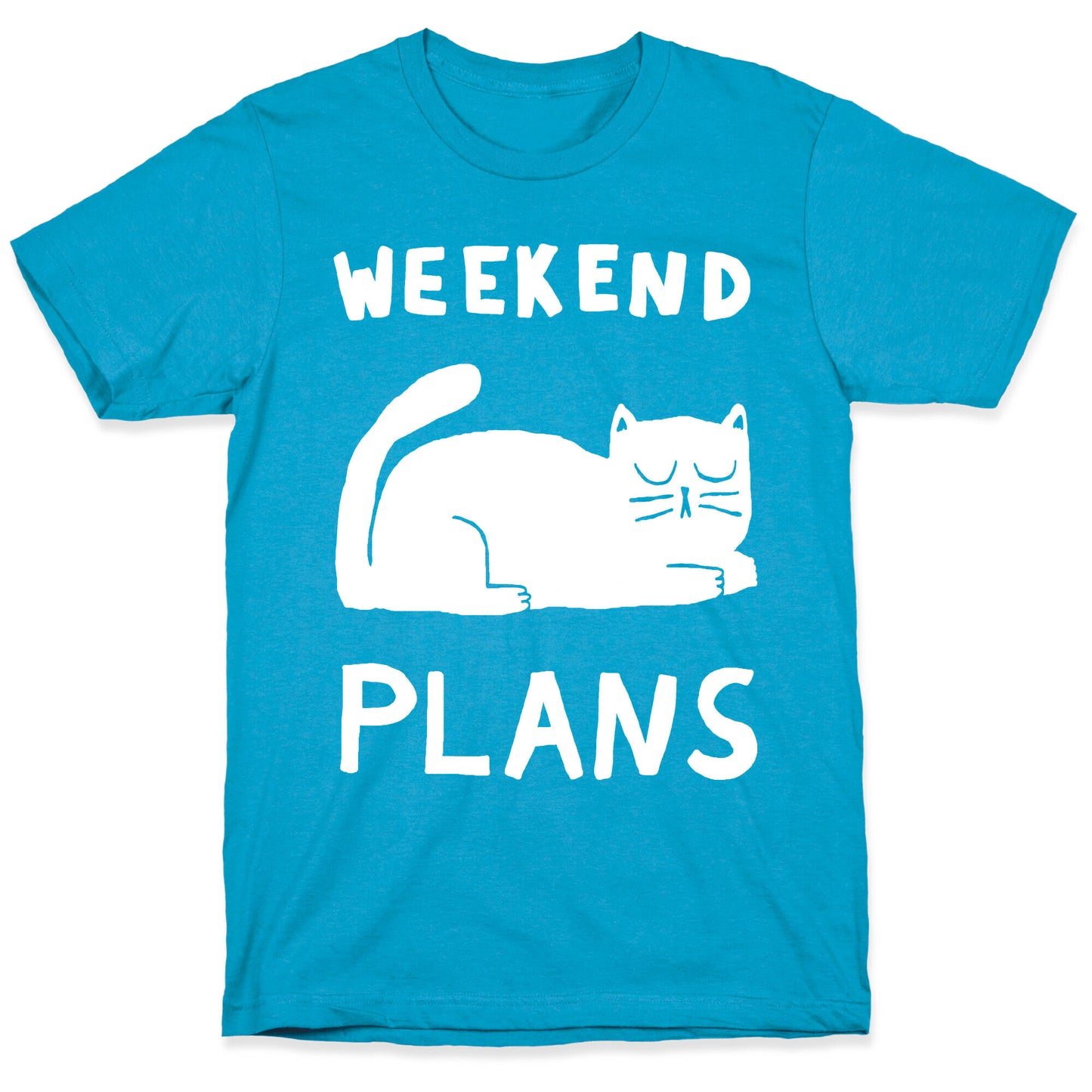 Weekend Plans Cat Unisex Triblend Tee