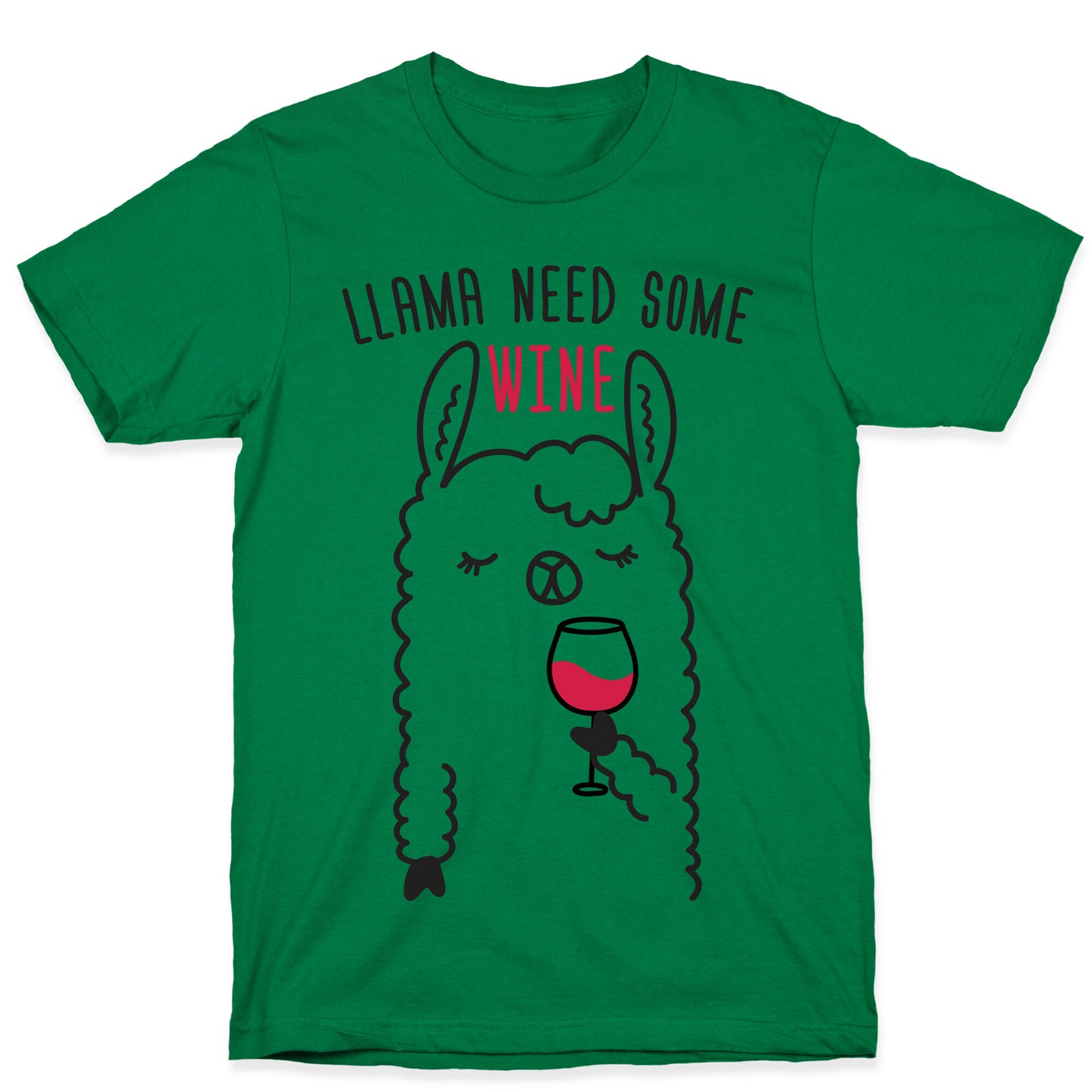 Llama Need Some Wine T-Shirt