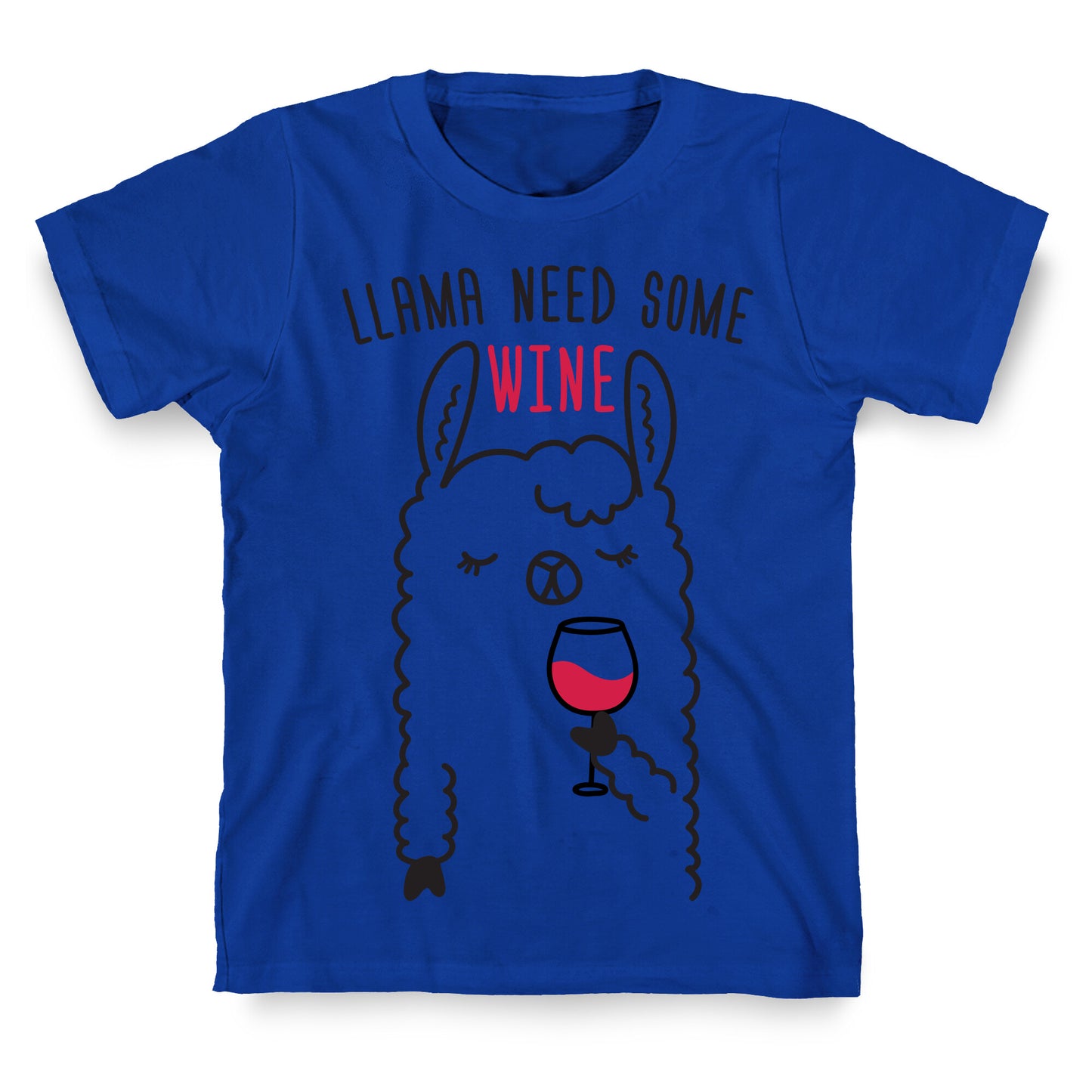 Llama Need Some Wine T-Shirt