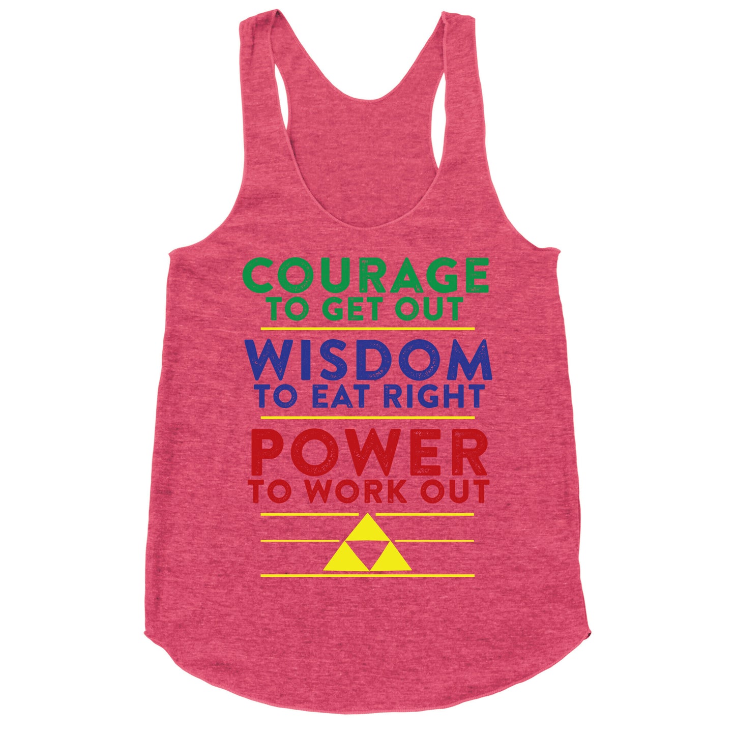 Triforce of Fitness Racerback Tank