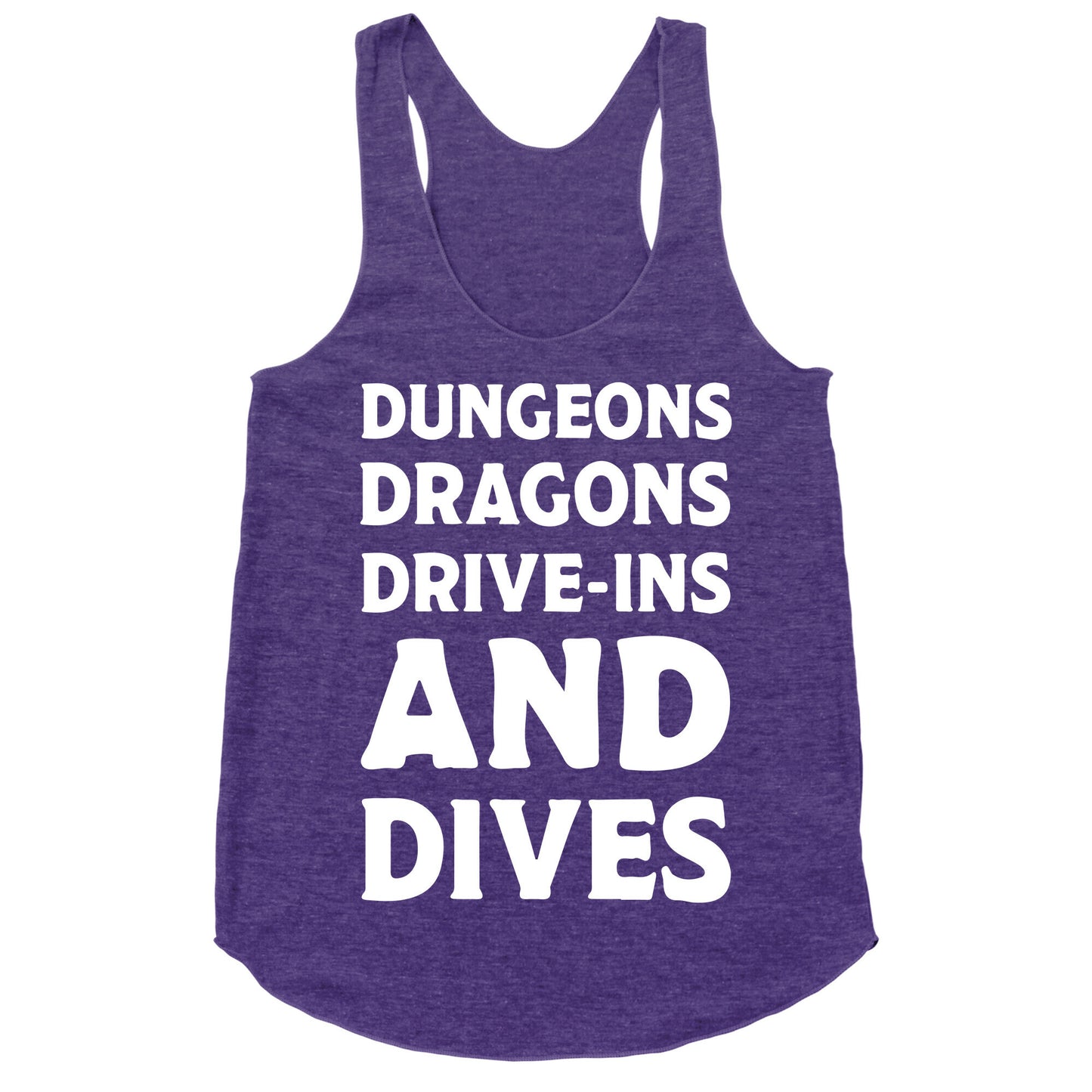 Dungeons Dragons Drive-ins And Dives Racerback Tank