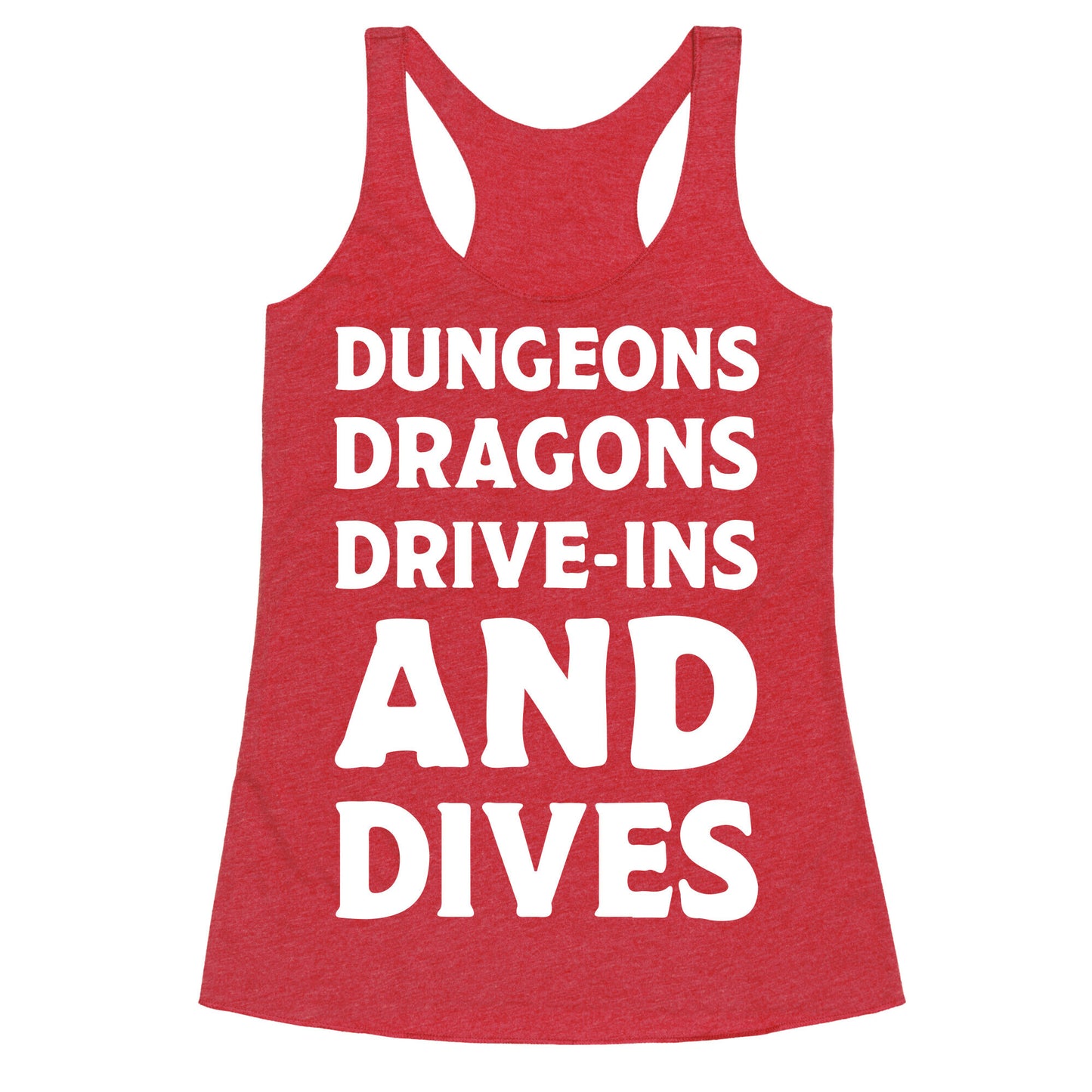 Dungeons Dragons Drive-ins And Dives Racerback Tank