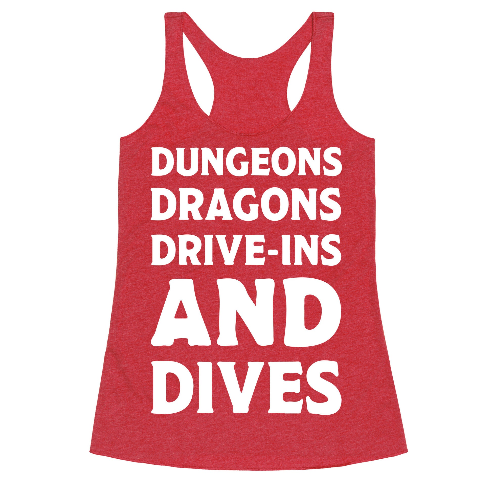 Dungeons Dragons Drive-ins And Dives Racerback Tank