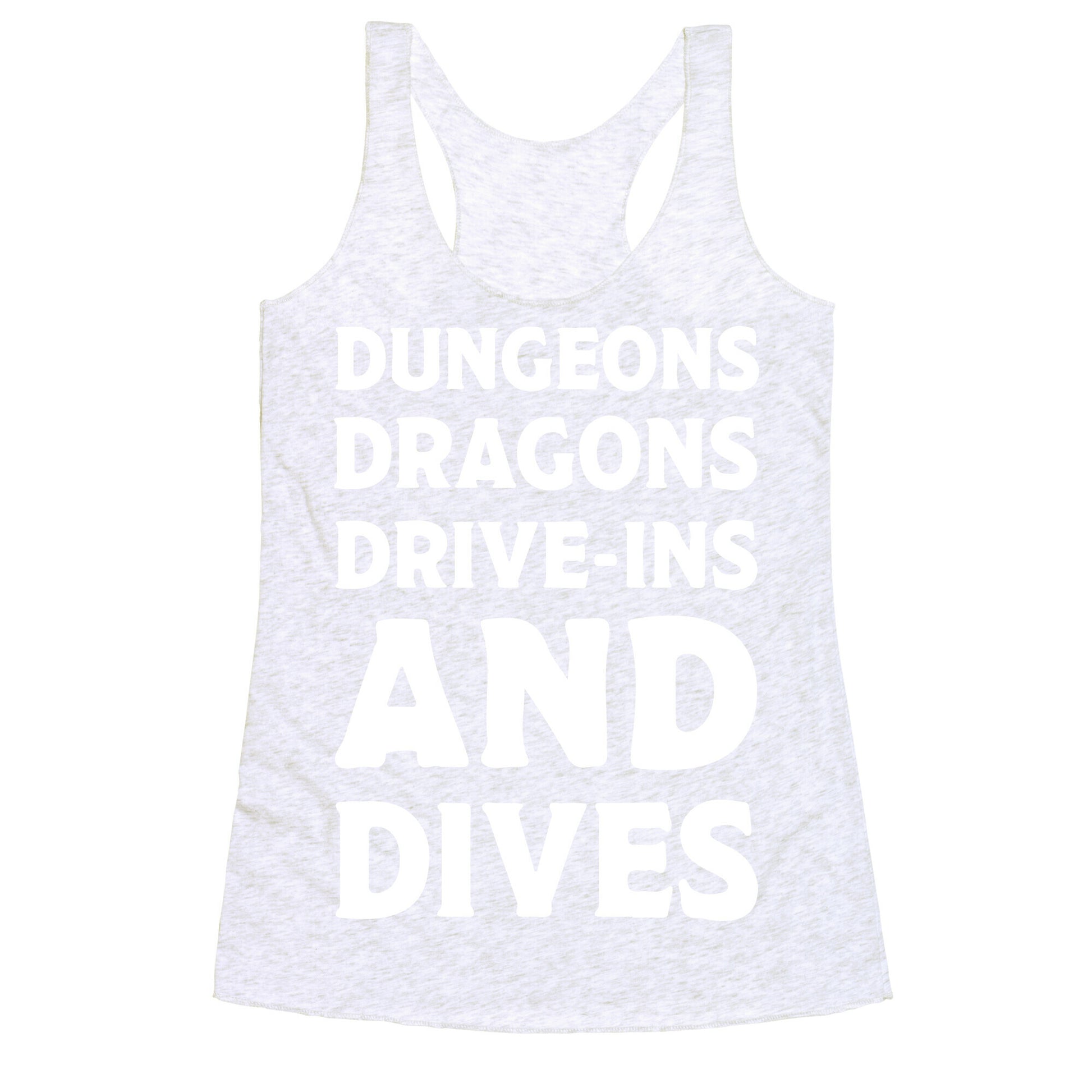 Dungeons Dragons Drive-ins And Dives Racerback Tank