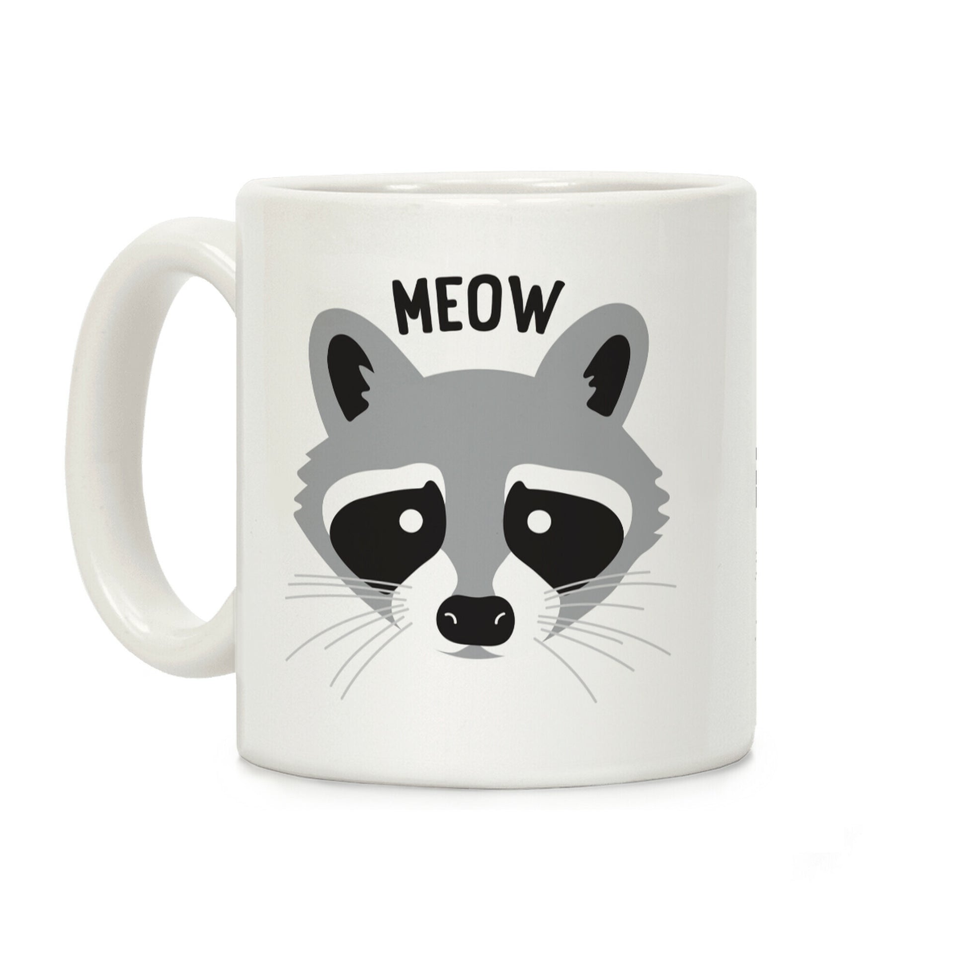 Meow Raccoon Coffee Mug