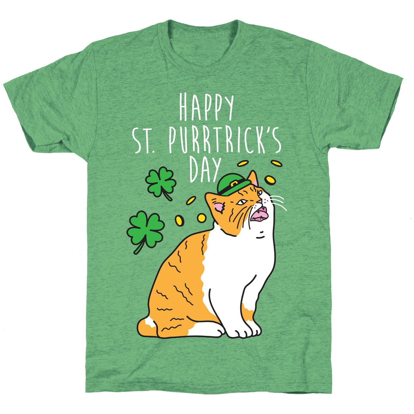 Happy St. Purrtrick's Day Unisex Triblend Tee