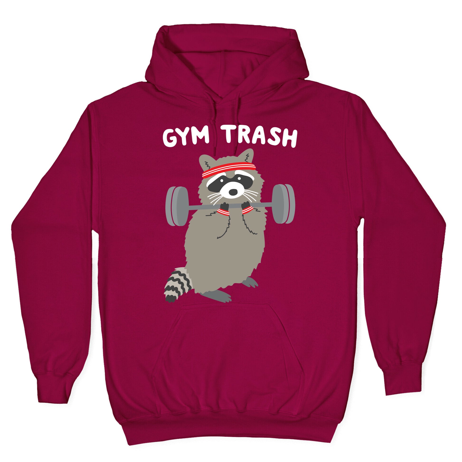 Gym Trash Raccoon Hoodie