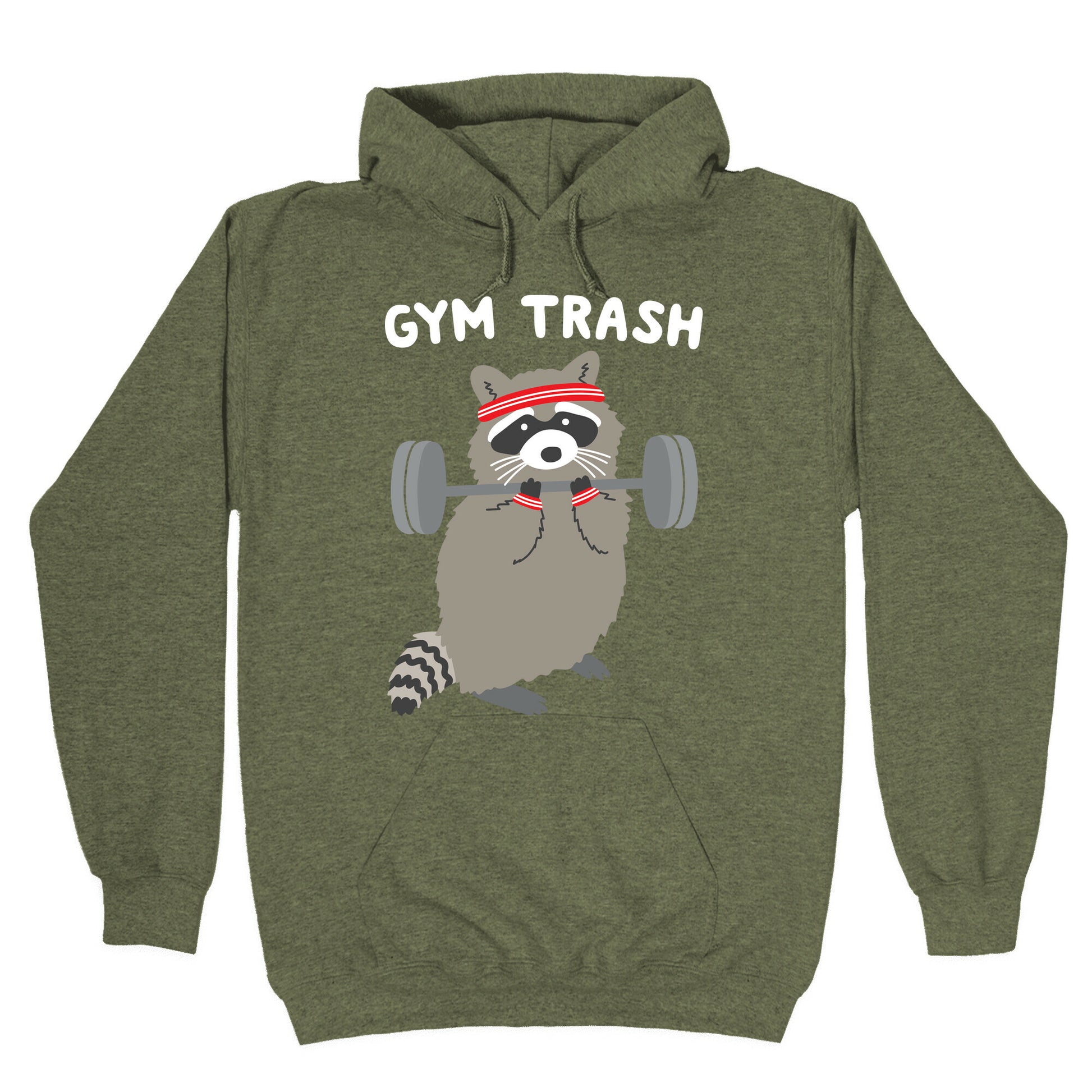 Gym Trash Raccoon Hoodie